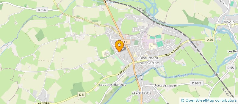 localisation de l'entreprise SARL DEMENAGEMENTS BEATRIX  BEAUMONT-SUR-SARTHE