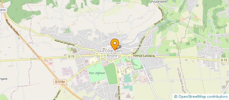 localisation de l'entreprise SARL DEMEURES ET TRADITIONS à LA COTE-SAINT-ANDRE