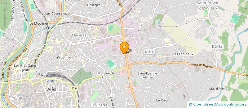localisation de l'entreprise SARL DEMOS 48 à ALES