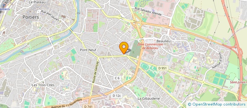 localisation de l'entreprise SARL DENIAU à POITIERS