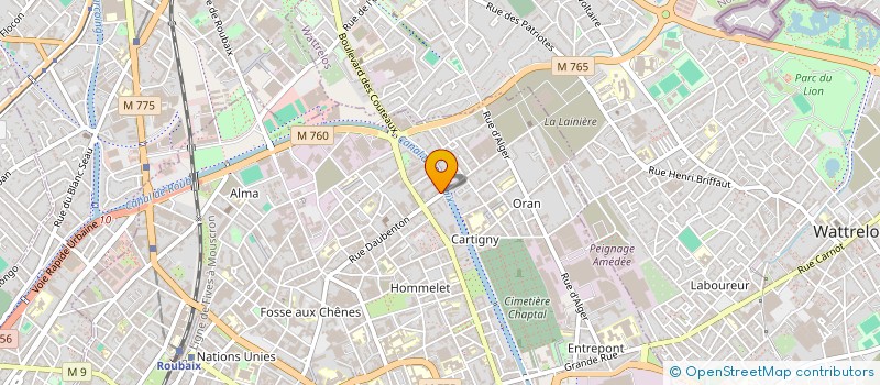 localisation de l'entreprise SARL DENIS à ROUBAIX