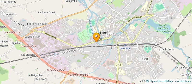 localisation de l'entreprise SARL DENIS à LAMBALLE-ARMOR