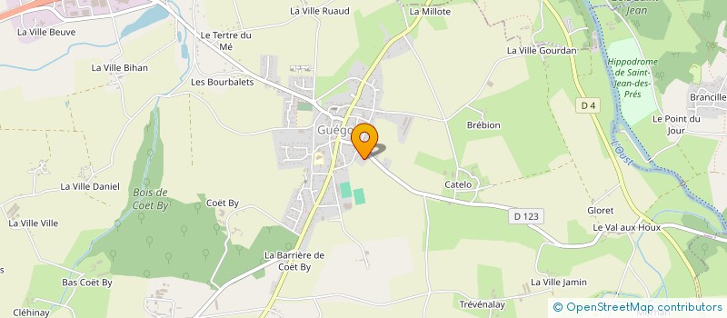 localisation de l'entreprise SARL DENIS à GUEGON