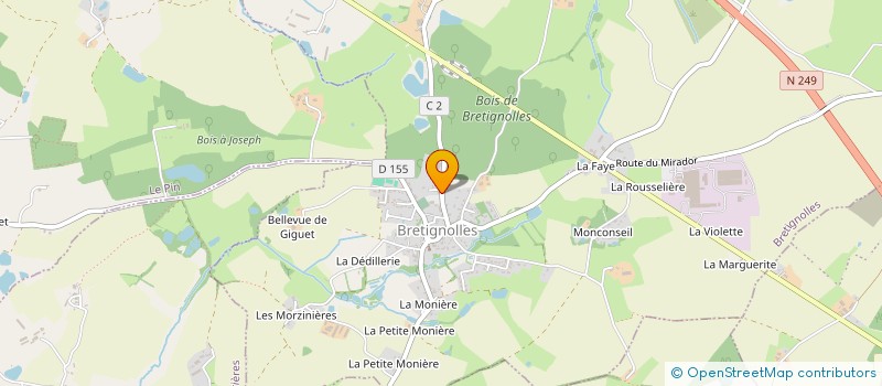 localisation de l'entreprise SARL DENIS ANDRE à BRETIGNOLLES