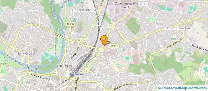 localisation de l'entreprise SARL DENIS FOURNIER INTERNATIONAL à ANGOULEME