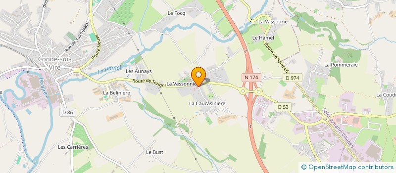 localisation de l'entreprise SARL DENIS GUILLET à CONDE-SUR-VIRE