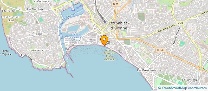 localisation de l'entreprise SARL DENIS MARTINEAU à LES SABLES D'OLONNE
