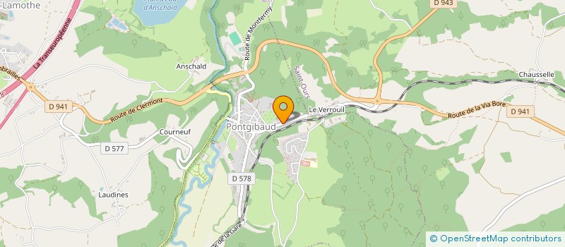 localisation de l'entreprise SARL DENIS TAXIS SERVICES  PONTGIBAUD