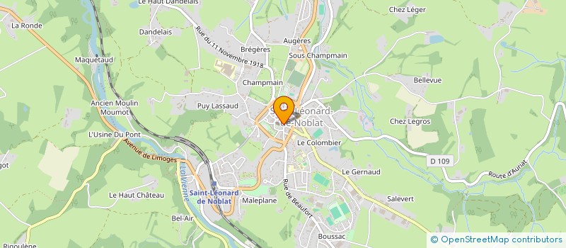 localisation de l'entreprise SARL DENIS VERLINDEN à SAINT-LEONARD-DE-NOBLAT