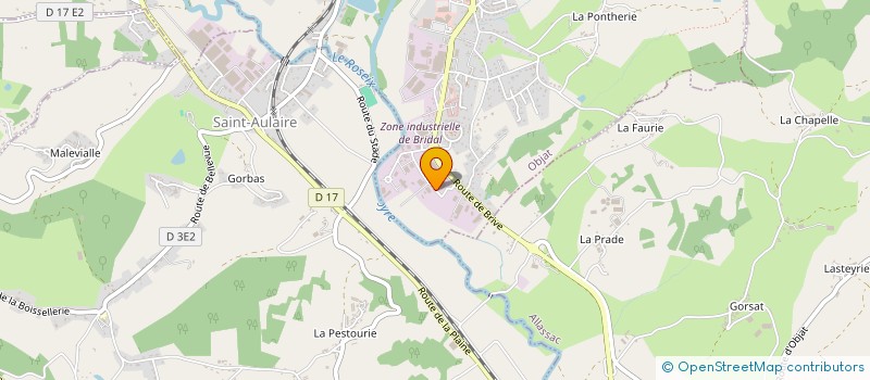 localisation de l'entreprise SARL DENIS VEYSSIERE à OBJAT