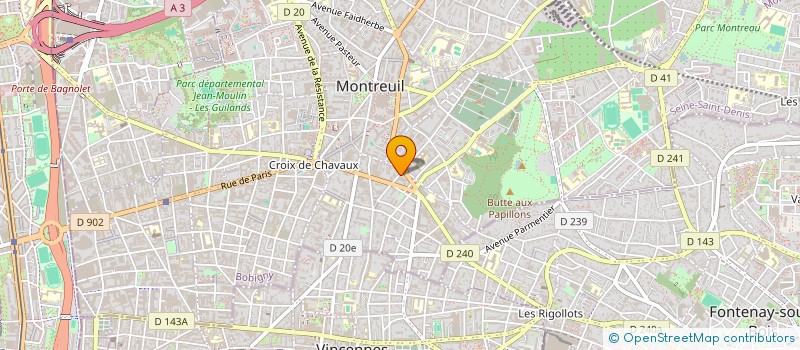 localisation de l'entreprise SARL DENISE à MONTREUIL
