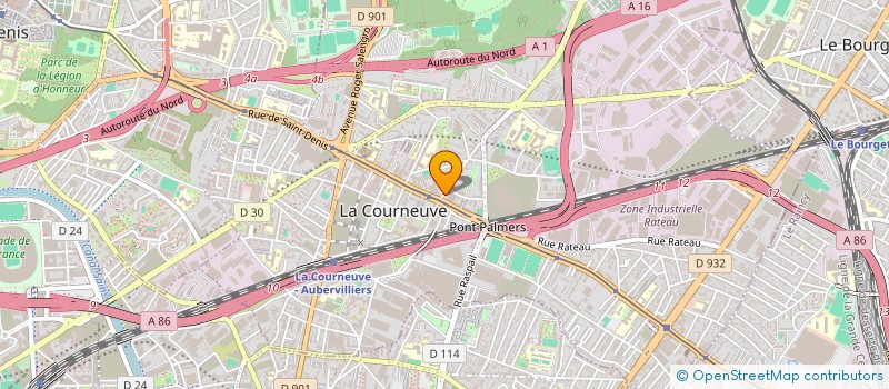 localisation de l'entreprise SARL DENISE à LA COURNEUVE