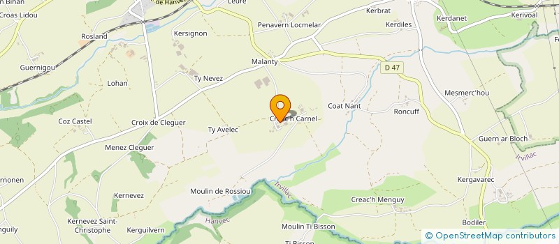 localisation de l'entreprise SARL DENNIEL à IRVILLAC