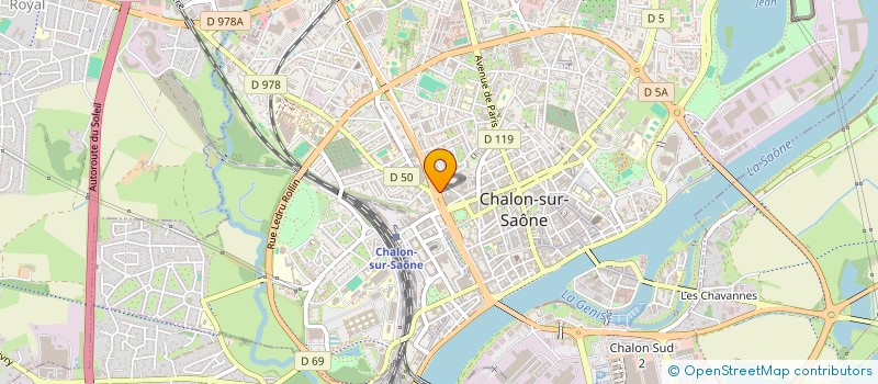 localisation de l'entreprise SARL DENTAL CONCEPT 71 à CHALON-SUR-SAONE