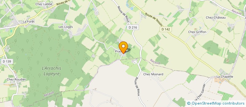 localisation de l'entreprise SARL DENTSPHERE  RETAUD