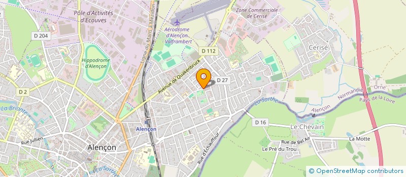 localisation de l'entreprise SARL DEPANNAGE SERVICE à ALENCON