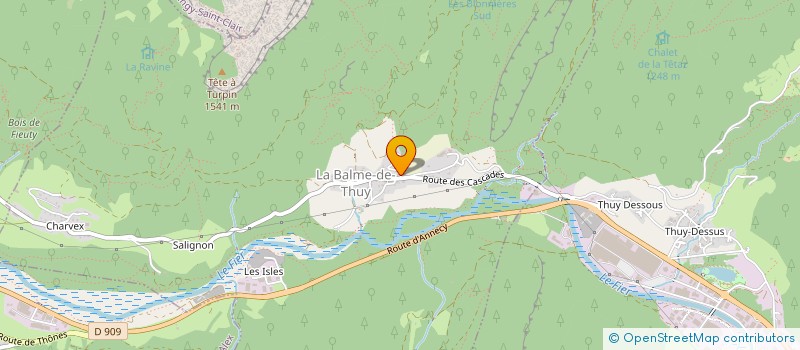 localisation de l'entreprise SARL DEPOMMIER JEAN MICHEL  LA BALME-DE-THUY