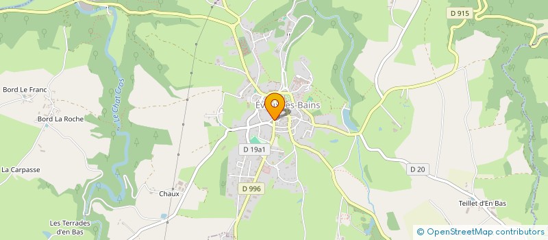 localisation de l'entreprise SARL DEPOUX à EVAUX-LES-BAINS