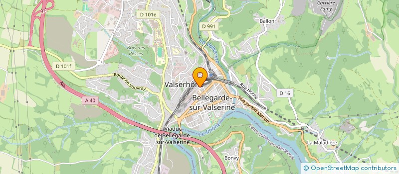 localisation de l'entreprise SARL DEPTEL à VALSERHONE