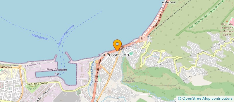 localisation de l'entreprise SARL DERAND FRERES à LA POSSESSION