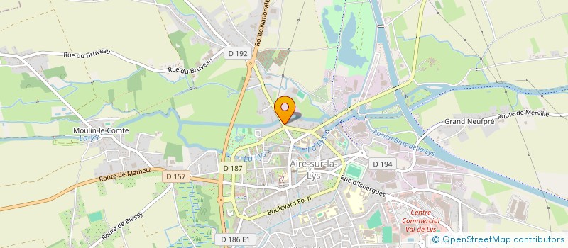 localisation de l'entreprise SARL DERISBOURG ET FILS à AIRE-SUR-LA-LYS