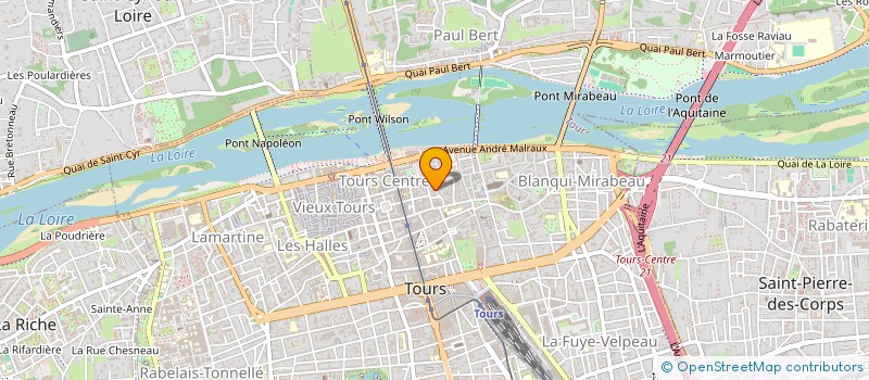 localisation de l'entreprise SARL DERMO ESTHETIQUE à TOURS