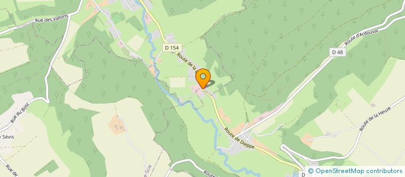 localisation de l'entreprise SARL DERNY FRERES  BELLENCOMBRE