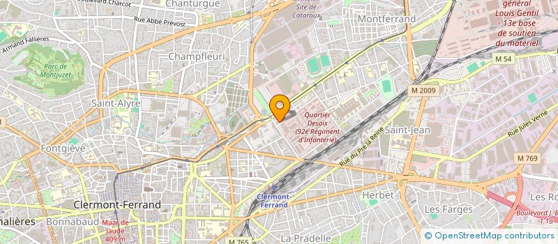 localisation de l'entreprise SARL DEROST à CLERMONT-FERRAND