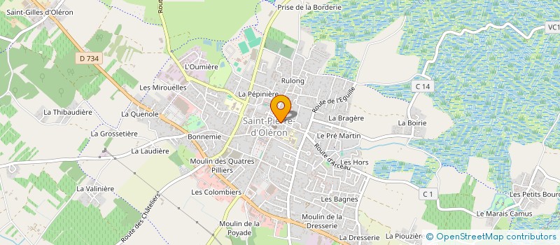 localisation de l'entreprise SARL DERRIERE L EGLISE à SAINT-PIERRE-D'OLERON