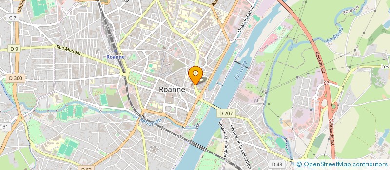 localisation de l'entreprise SARL DERSAN  ROANNE