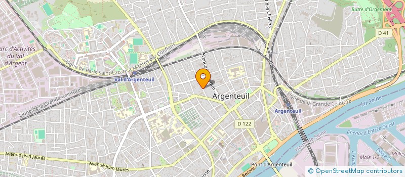 localisation de l'entreprise SARL DERSE  ARGENTEUIL