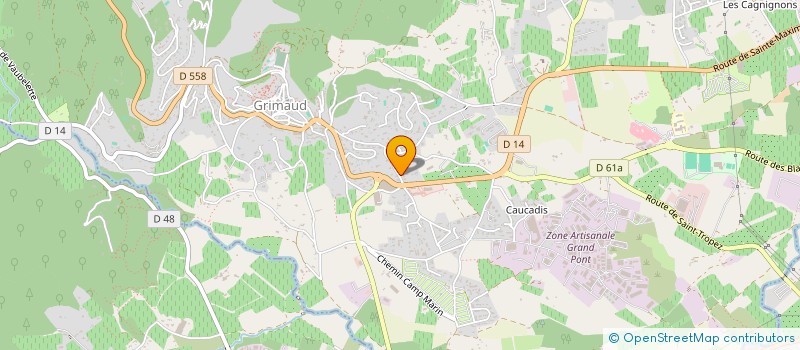 localisation de l'entreprise SARL DERUDA à GRIMAUD