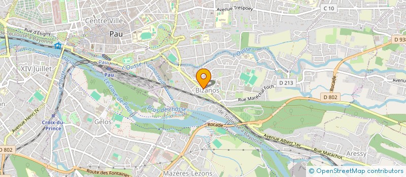 localisation de l'entreprise SARL DES 2 RIVES  BIZANOS