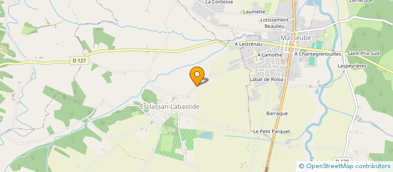 localisation de l'entreprise SARL DES 3 A  ESCLASSAN-LABASTIDE