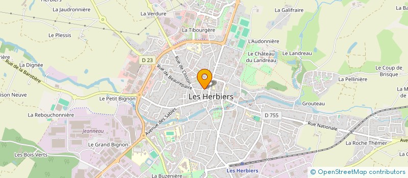 localisation de l'entreprise SARL DES ALOUETTES à LES HERBIERS