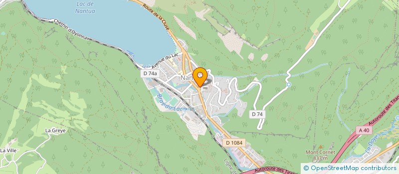 localisation de l'entreprise SARL DES BEAUX ARTS à NANTUA