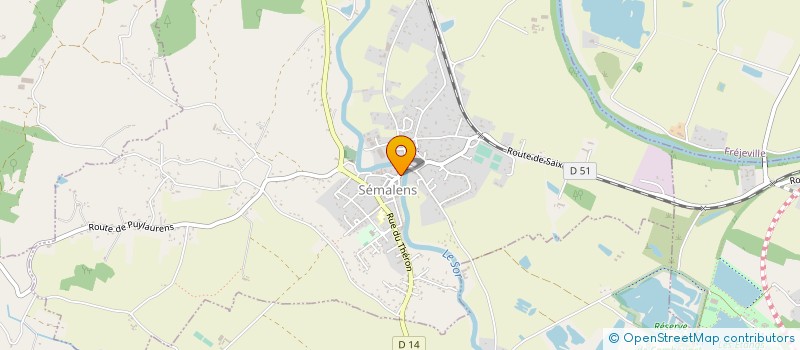 localisation de l'entreprise SARL DES BERGES DU SOR  SEMALENS