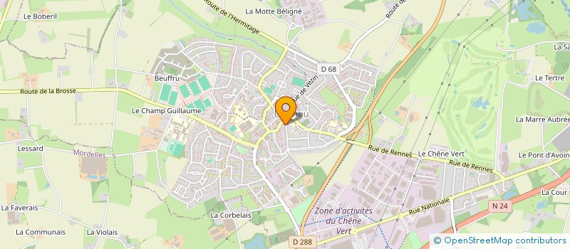 localisation de l'entreprise SARL DES BRUYERES  LE RHEU