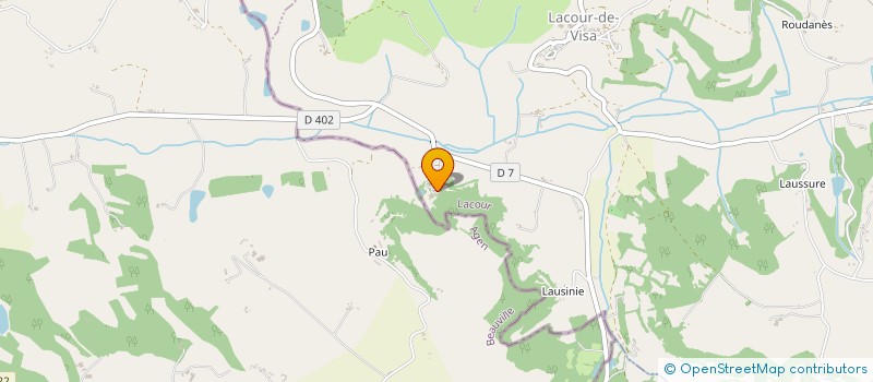 localisation de l'entreprise SARL DES CADURQUES à LACOUR