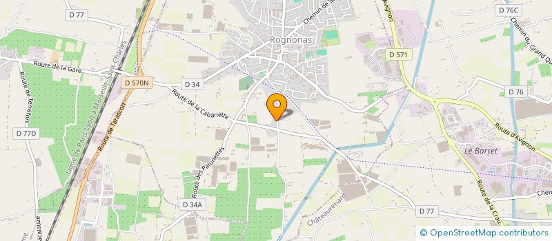 localisation de l'entreprise SARL DES CAILLOUX à ROGNONAS