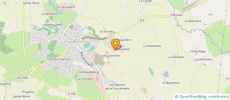 localisation de l'entreprise SARL DES CARRIERES à LA GAUBRETIERE