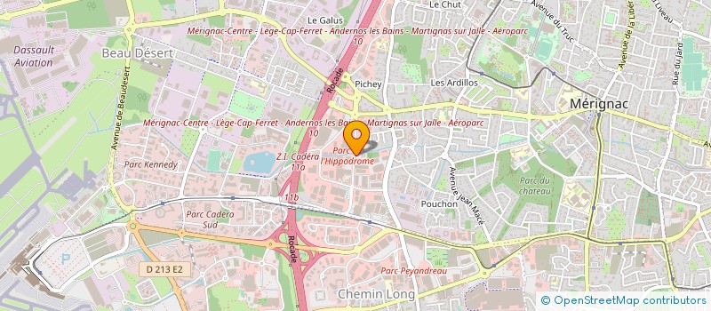 localisation de l'entreprise SARL DES CHAMPS à MERIGNAC