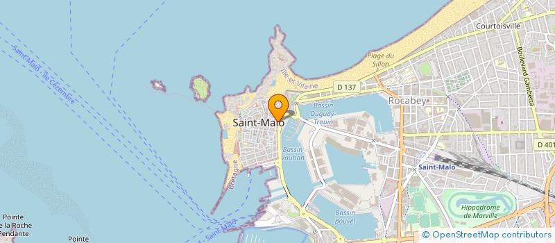 localisation de l'entreprise SARL DES CHAMPS VAUVERTS à SAINT-MALO
