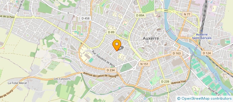 localisation de l'entreprise SARL DES CHAPOUTINS à AUXERRE
