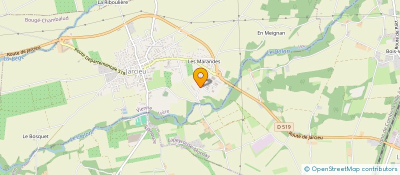 localisation de l'entreprise SARL DES CHATELARDES  JARCIEU