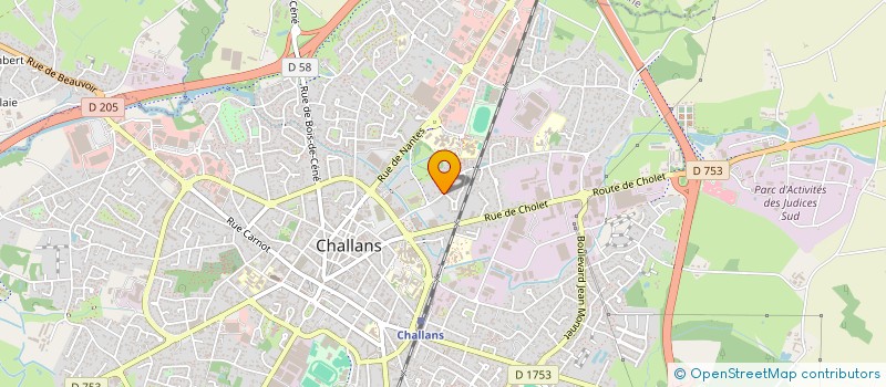 localisation de l'entreprise SARL DES CHENES à CHALLANS