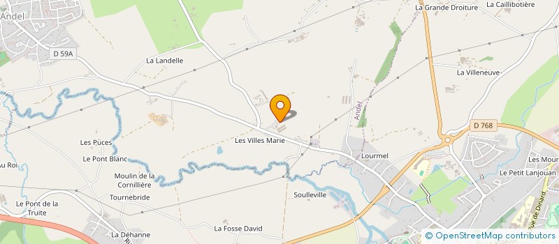 localisation de l'entreprise SARL DES CHENES  ANDEL