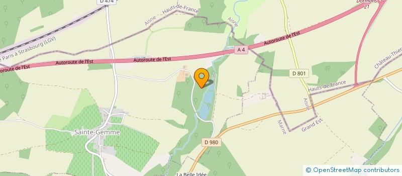 localisation de l'entreprise SARL DES COTEAUX DU TARDENOIS à SAINTE-GEMME
