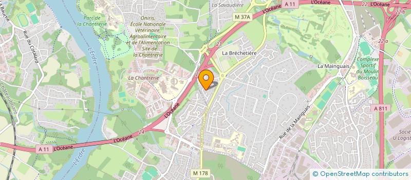 localisation de l'entreprise SARL DES DEUX RIVES  CARQUEFOU