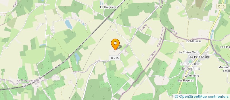 localisation de l'entreprise SARL DES DOMAINES DE LA GAGNERIE  LA BRUERE-SUR-LOIR